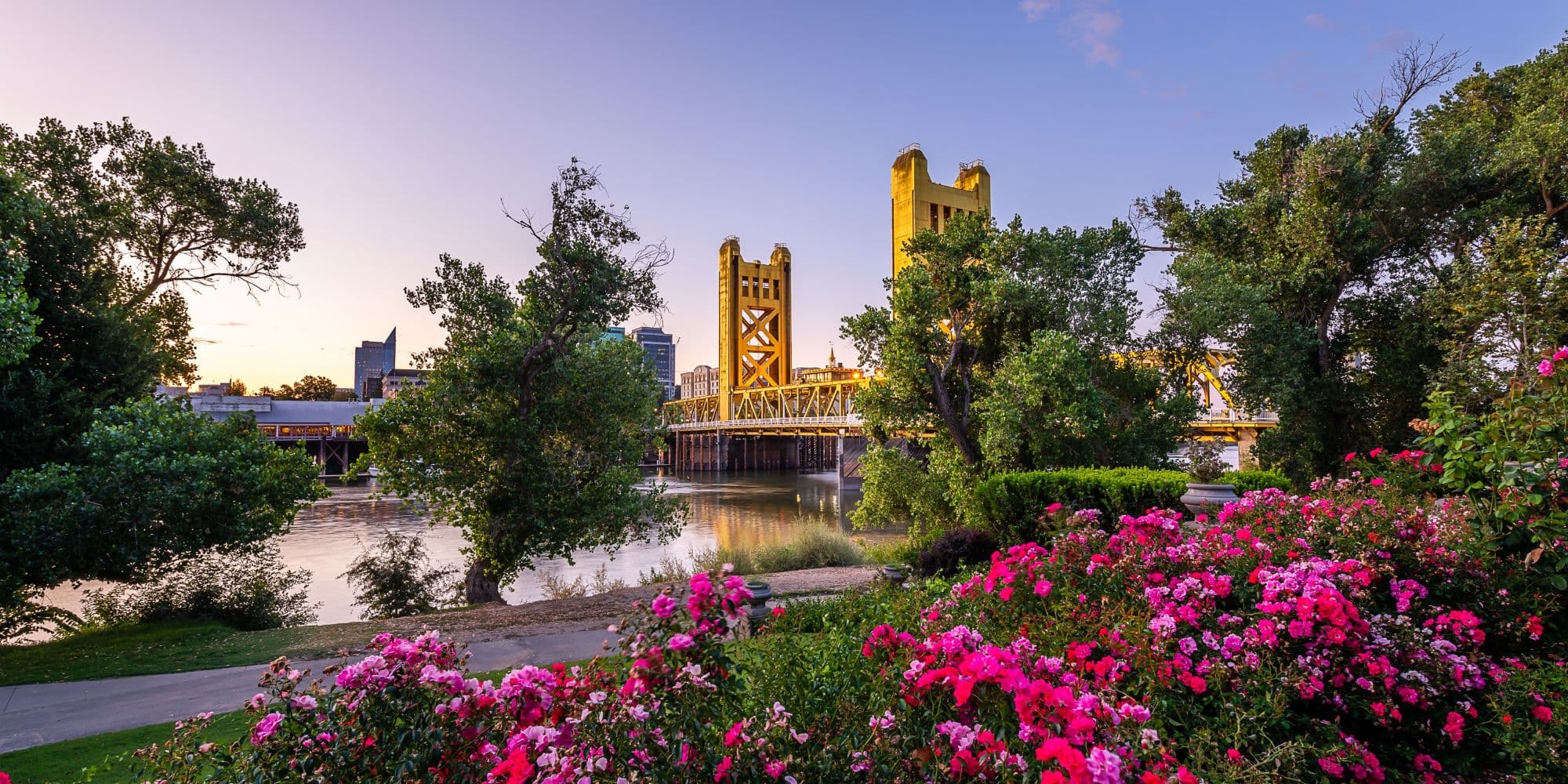 Tower Bridge from West Sacramento, CA.